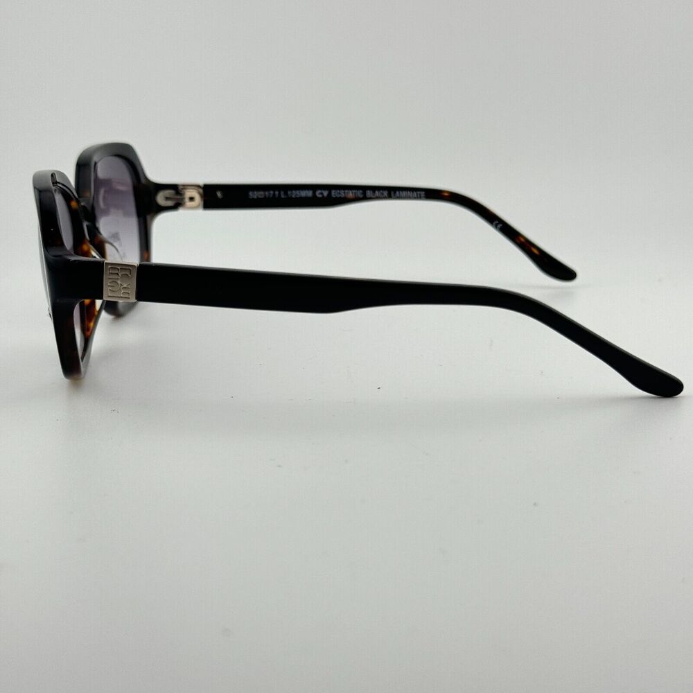 BCBGMAXAZRIA ECSTATIC Black Laminate EYEGLASSES FRAME‎ 52-17-125mm H13393 - Picture 2 of 7